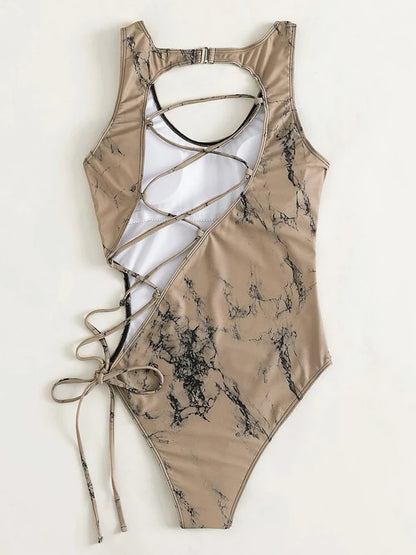 Sexy Bandage One-Piece Beachwear for Women