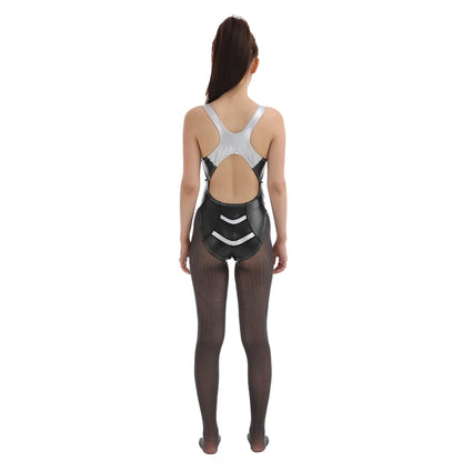 Glitter Japanese Zipper Swimsuit