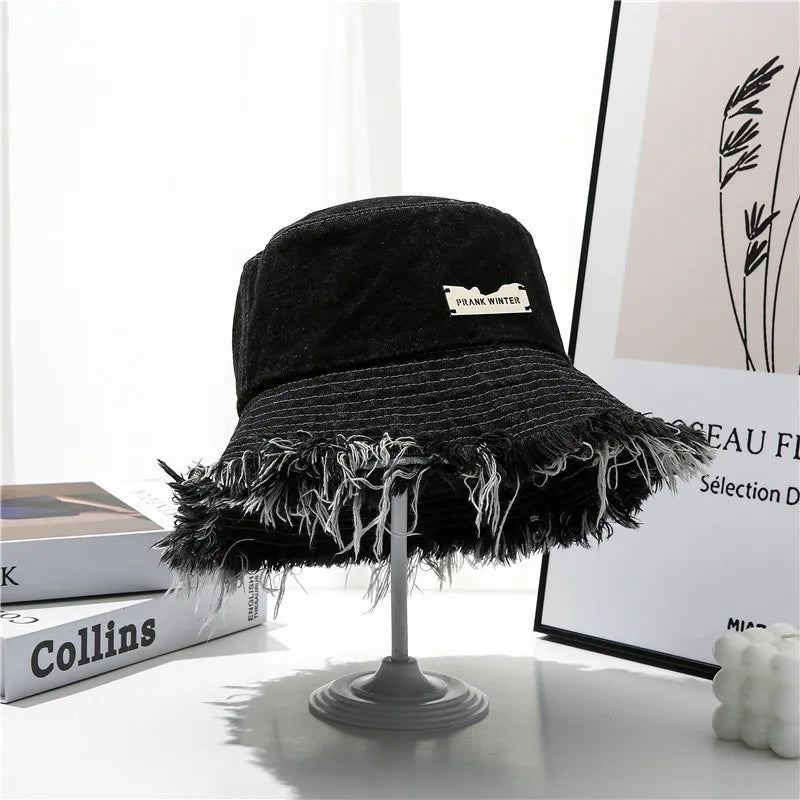 Washed Denim Bucket Hat