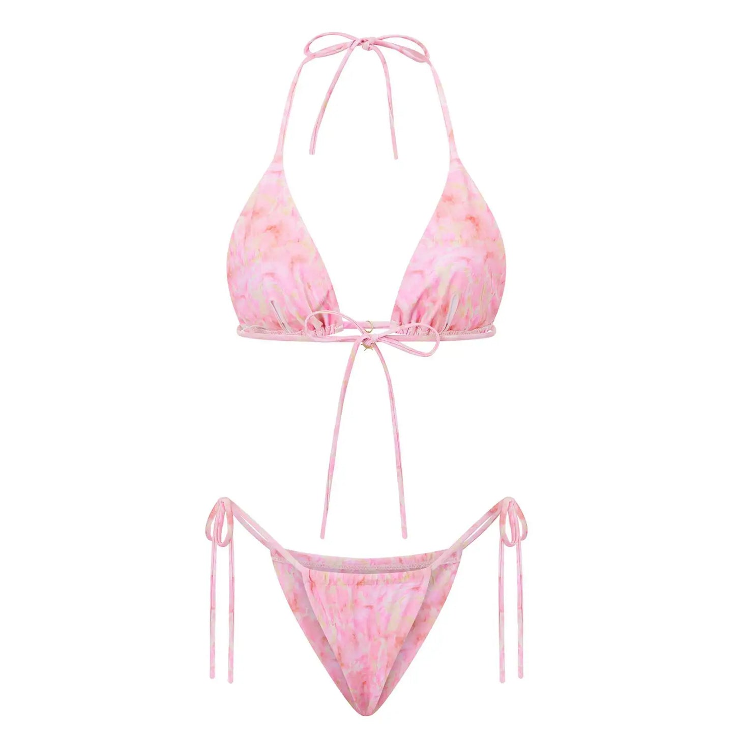 Floral Halter Bikini Set  Chic and Sexy