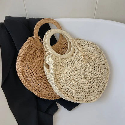 Casual Rattan Large Capacity Tote Bag