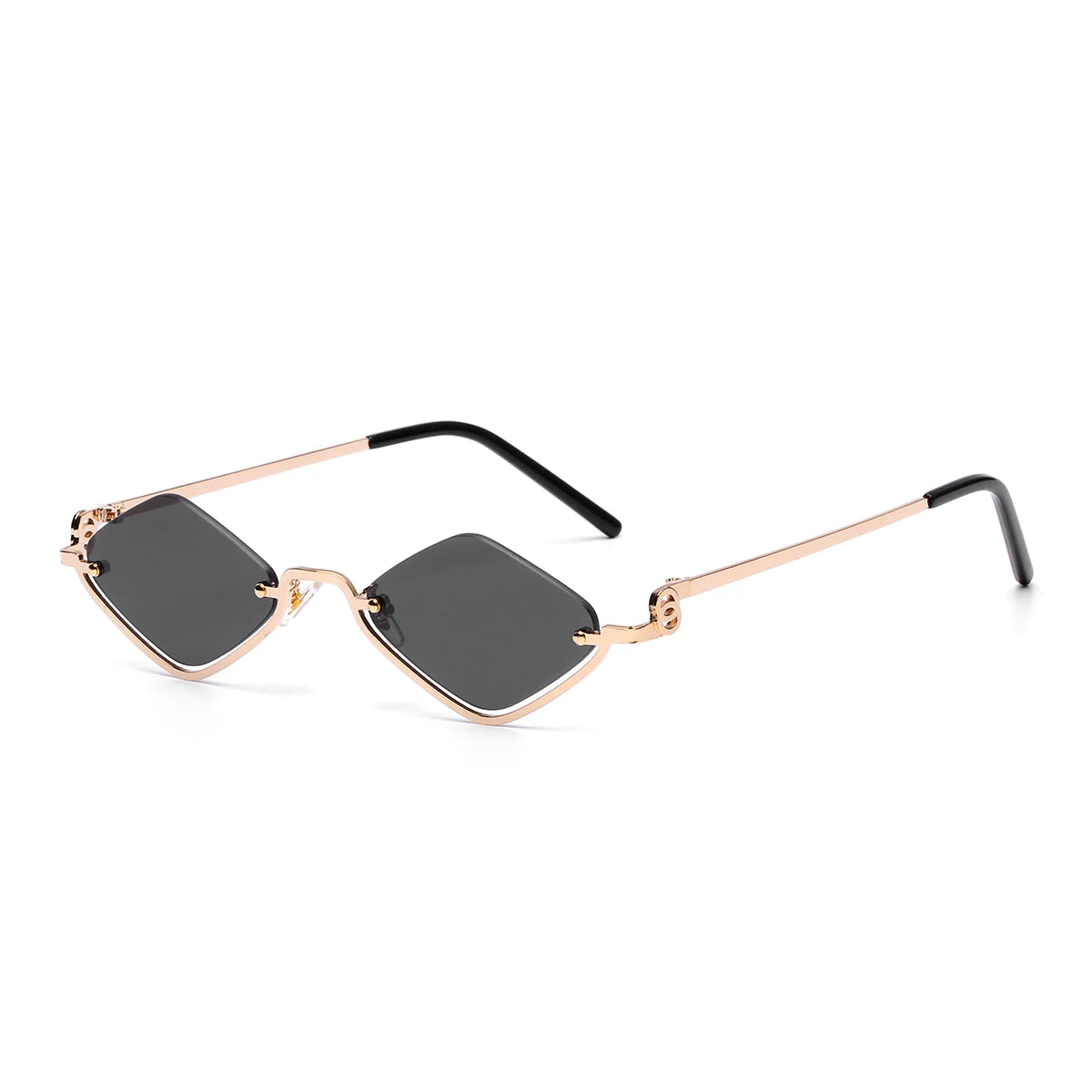 Stylish Metal Half Frame Women's Sunglasses
