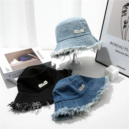 Washed Denim Bucket Hat