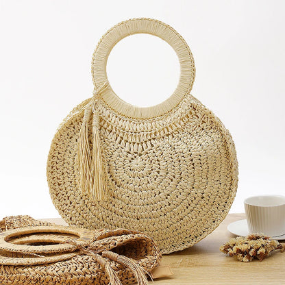 Casual Rattan Large Capacity Tote Bag