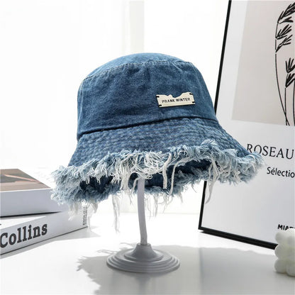 Washed Denim Bucket Hat