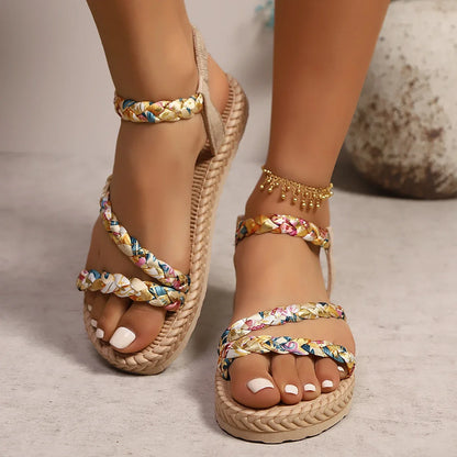 Braided Bohemian Sandals for Women