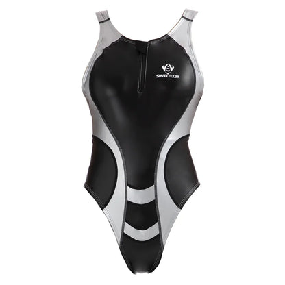 Glitter Japanese Zipper Swimsuit