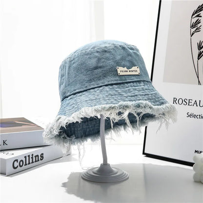 Washed Denim Bucket Hat