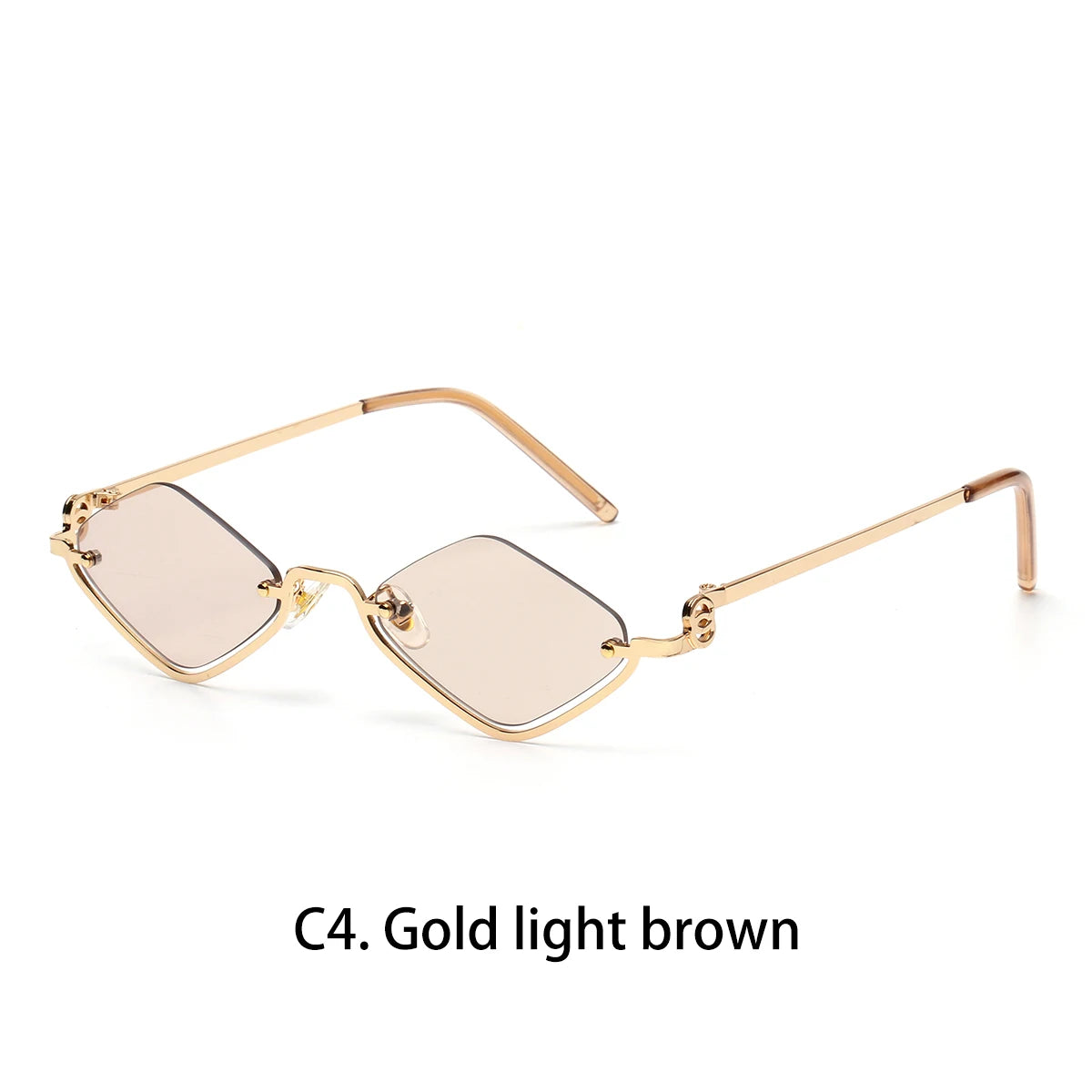 Stylish Metal Half Frame Women's Sunglasses