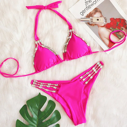 Shiny Crystal Diamond Bikini