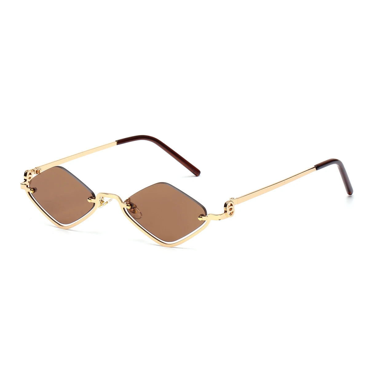 Stylish Metal Half Frame Women's Sunglasses